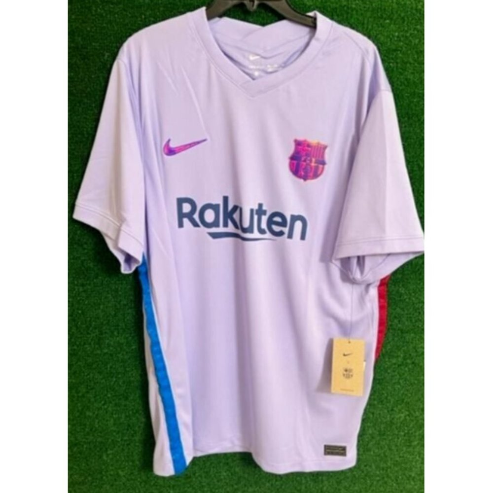 Men Nike X Barcelona Football club Jersey 21/22” Away Soccer CV7890-581 Size XXL